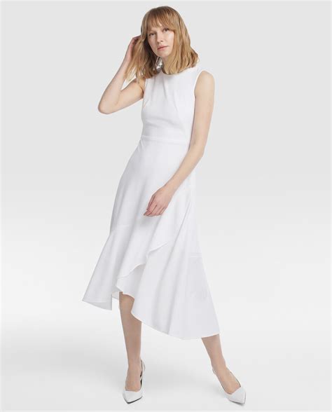 vestido blanco calvin klein